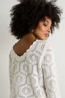 Pull jeux de points femme