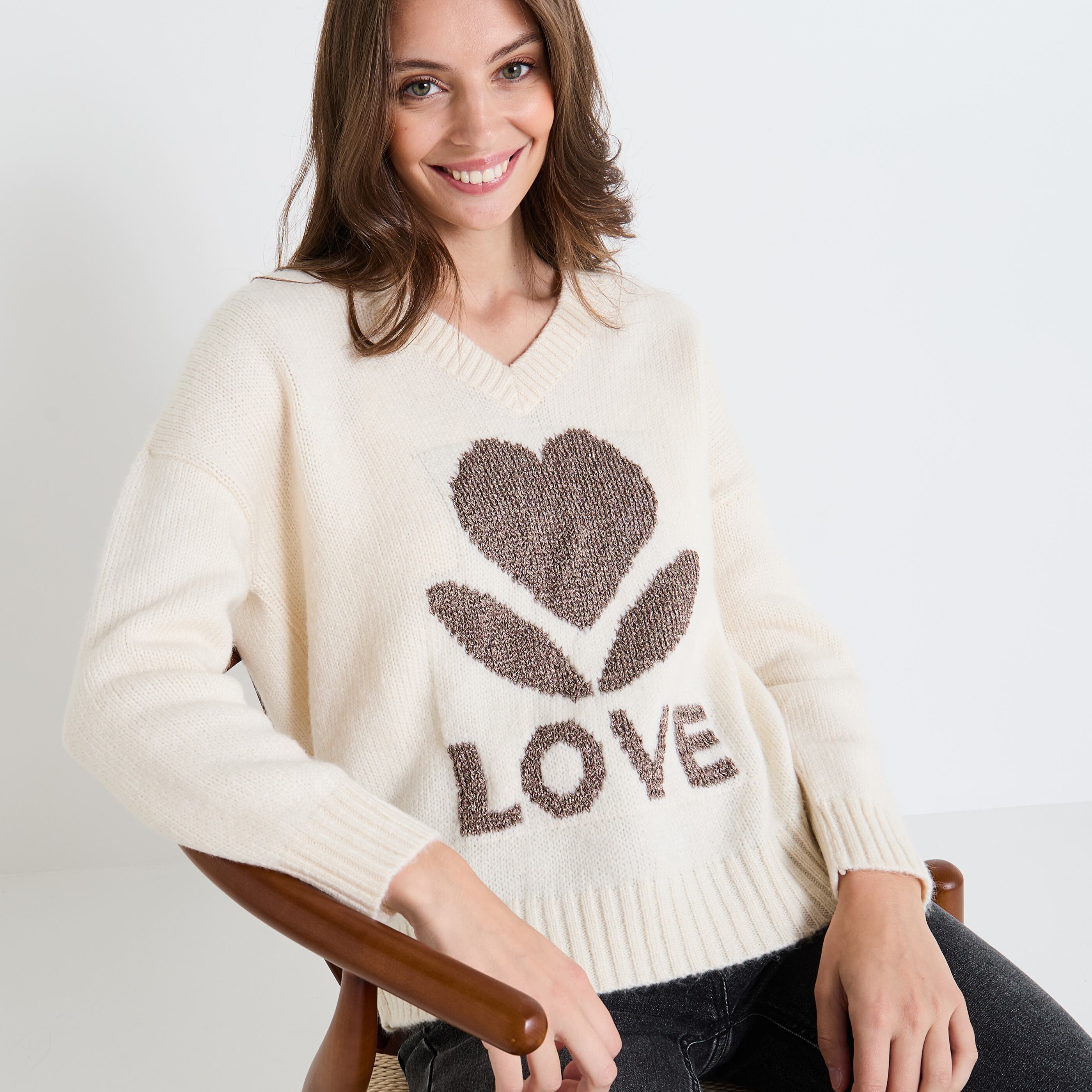 Pull manches longues femme