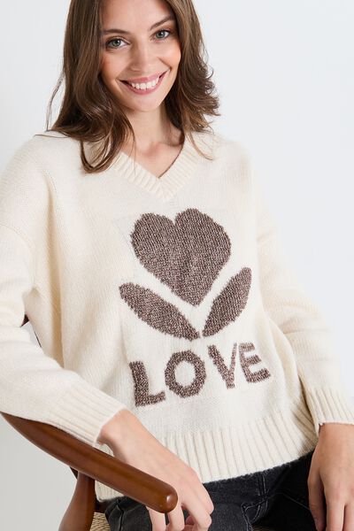 Pull manches longues femme