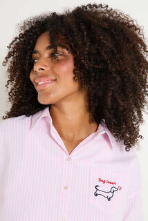 Chemise oversize rayée femme