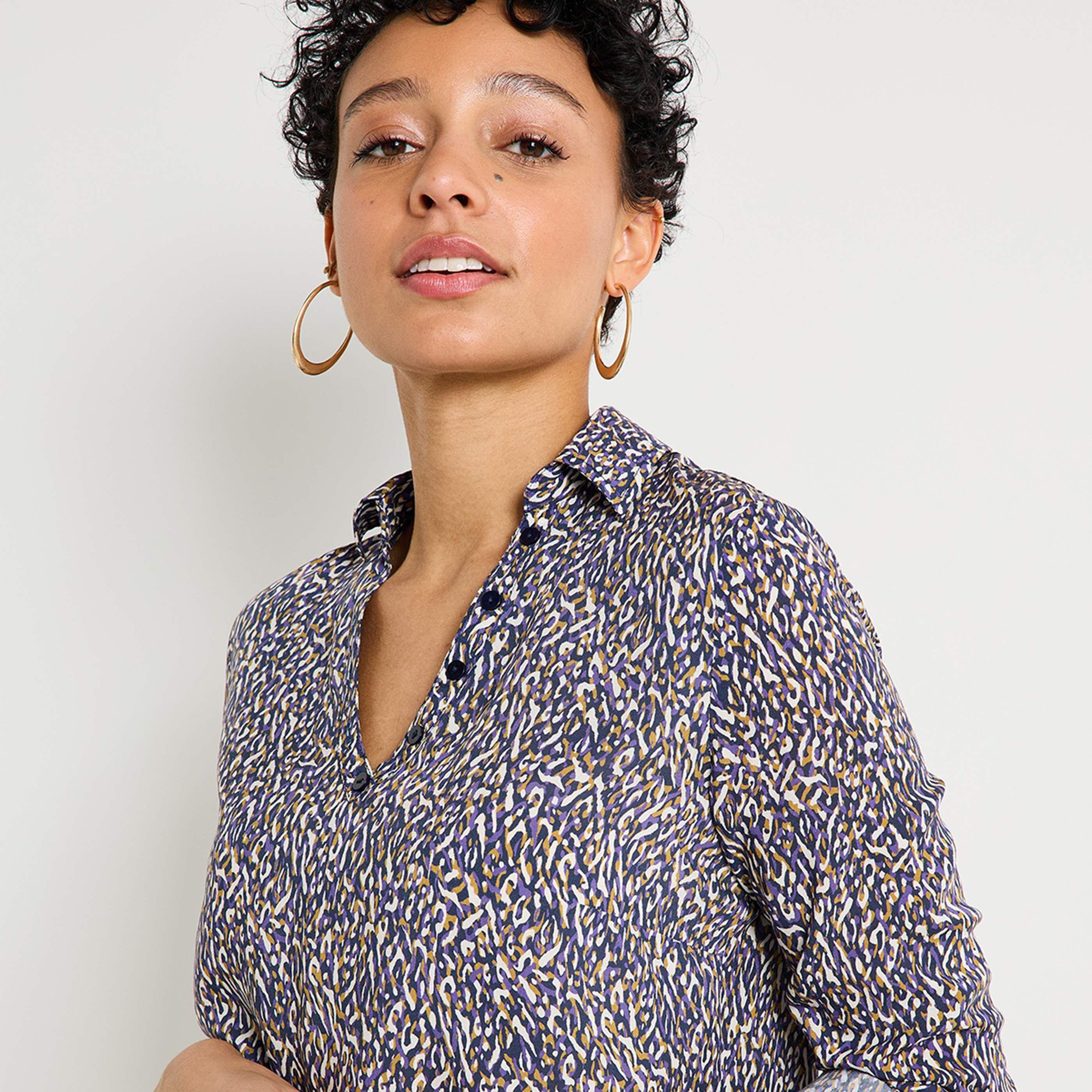 Blouse imprim&eacute;e femme