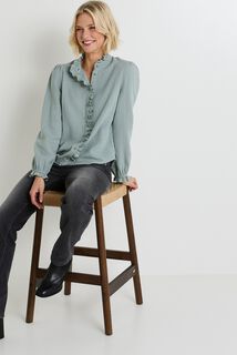 Chemisier col montant femme