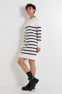 Robe pull col bateau femme