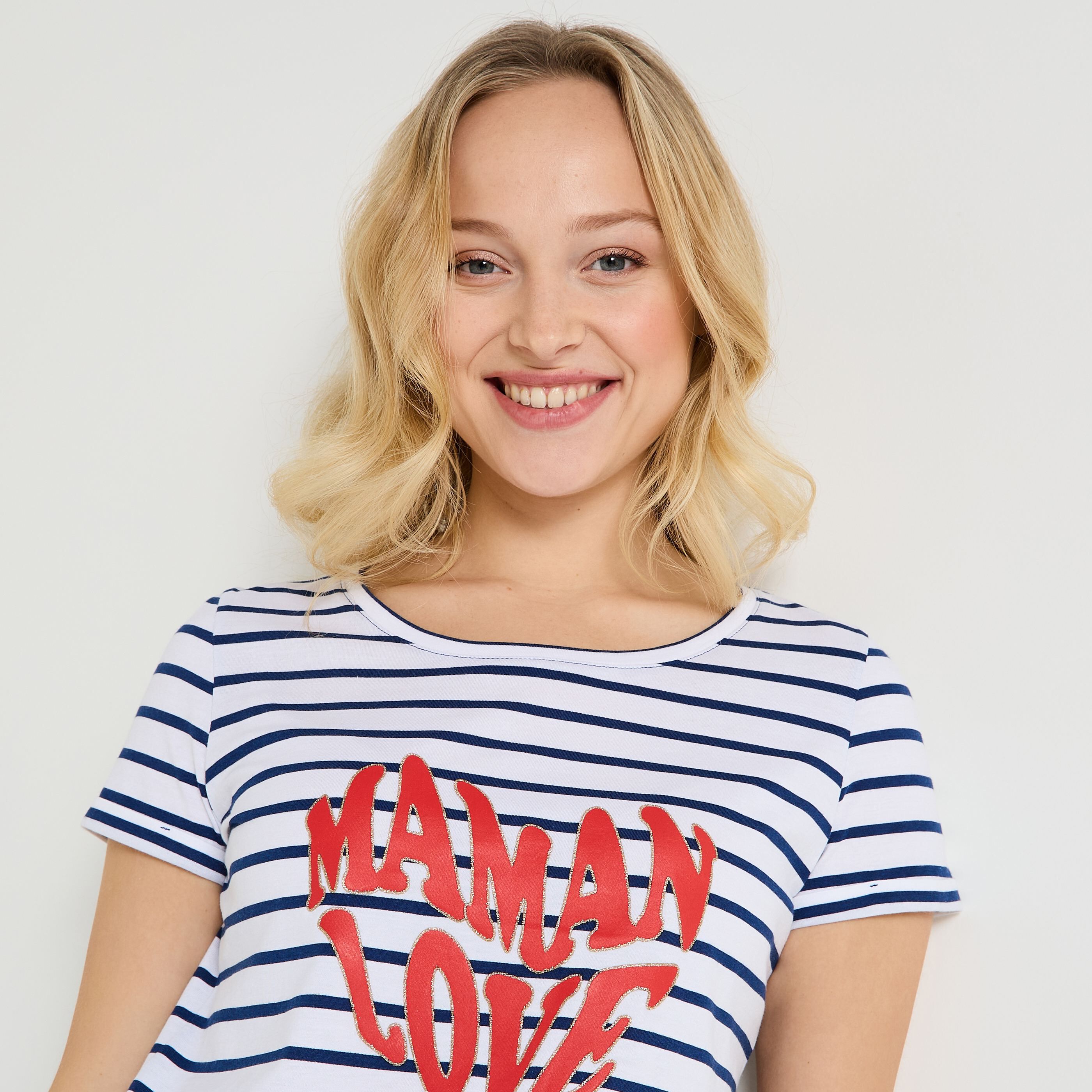 T-shirt &agrave; rayures femme