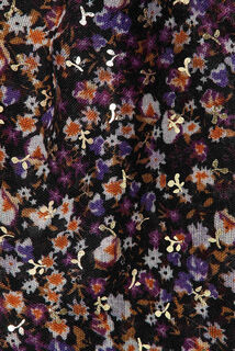 Étole longue motif fleuri 
