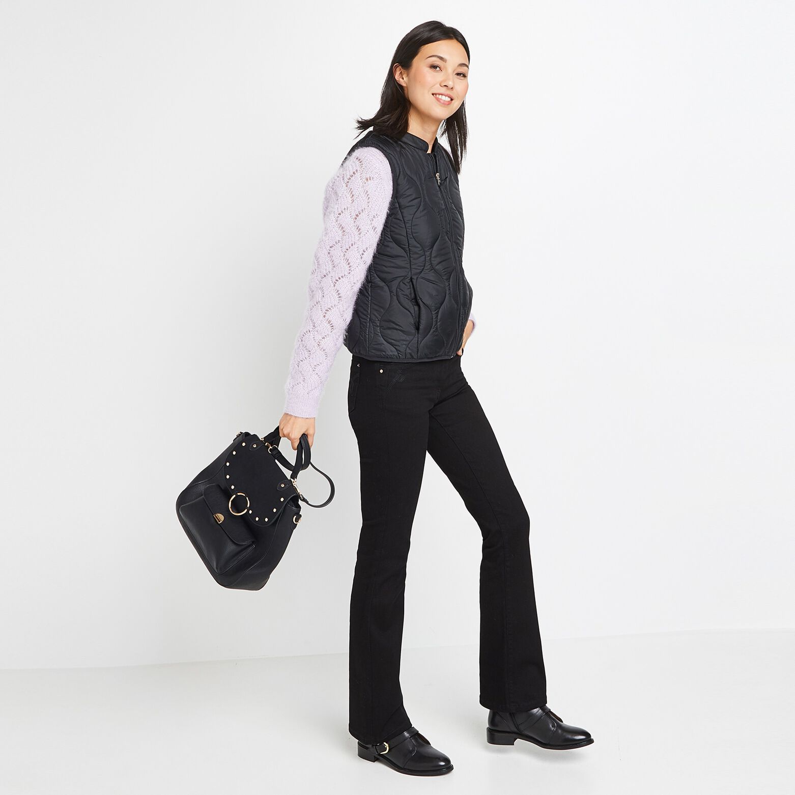 Doudoune fine sans manches femme