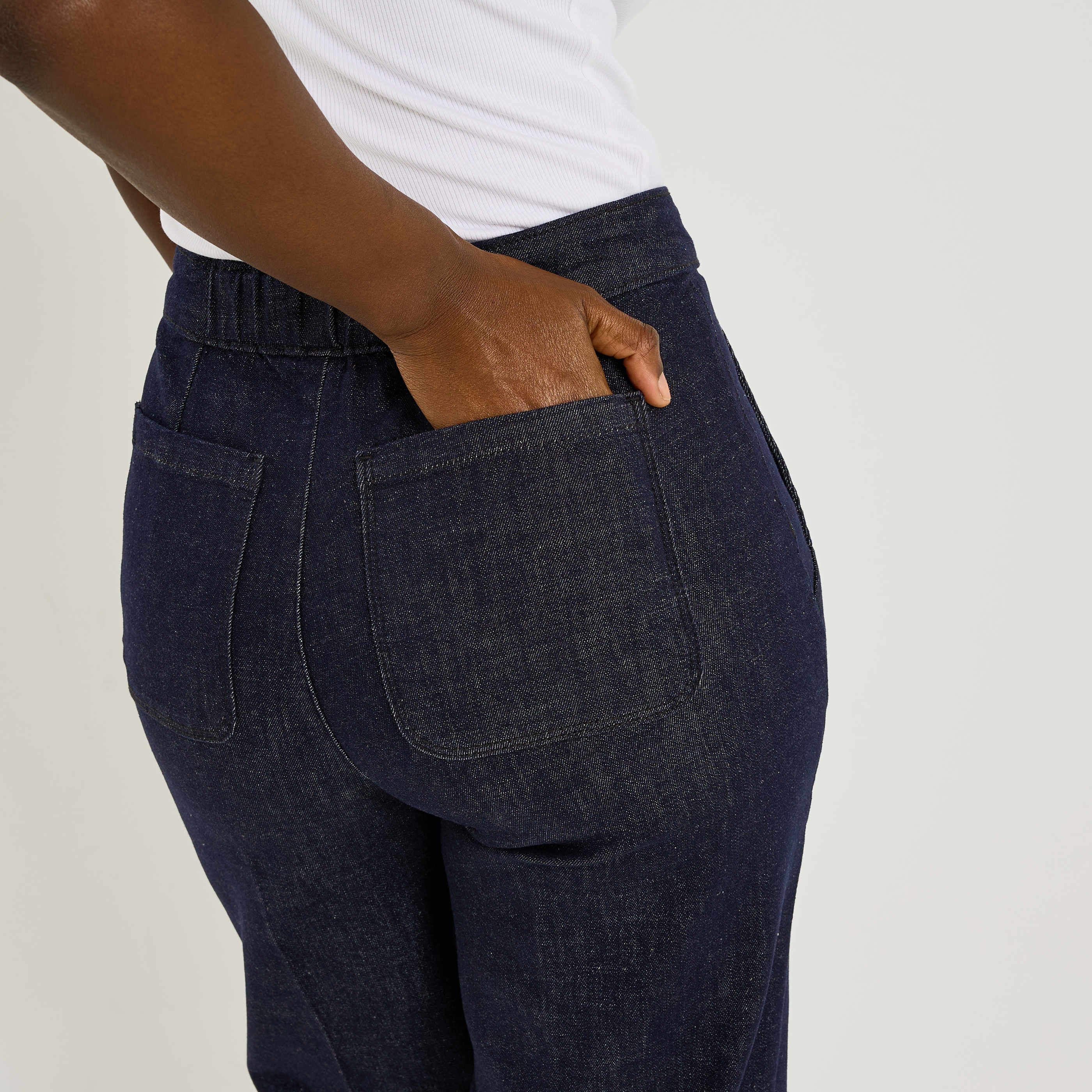 Jean flare POMPON F02