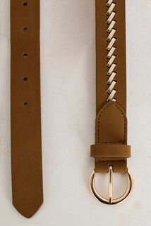 Ceinture détail tressé femme