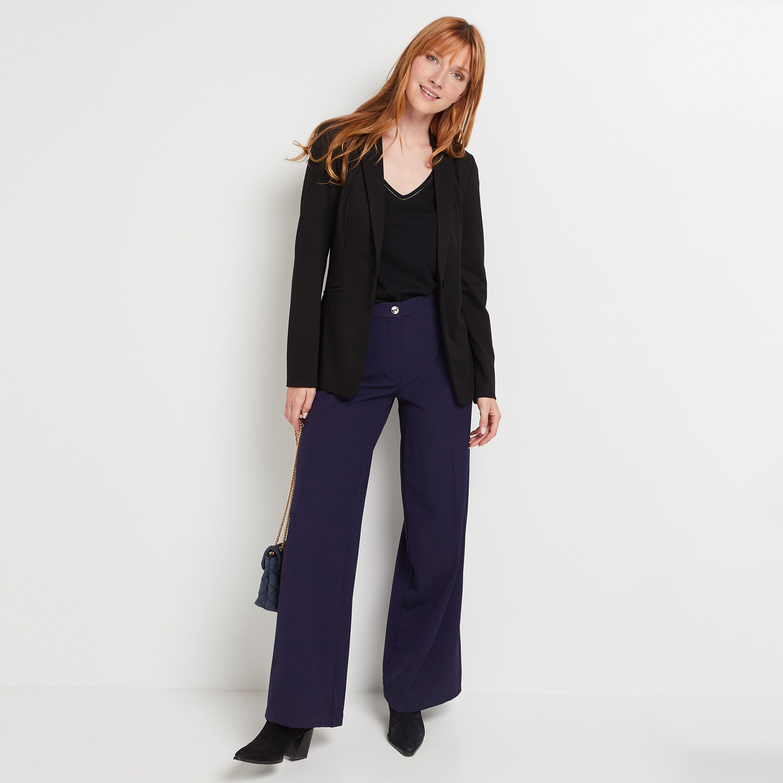 Veste tailleur en maille femme