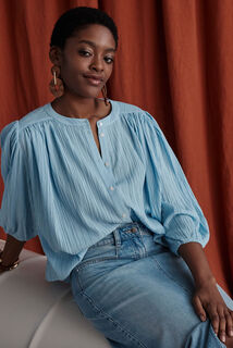 Chemise manches ballon femme