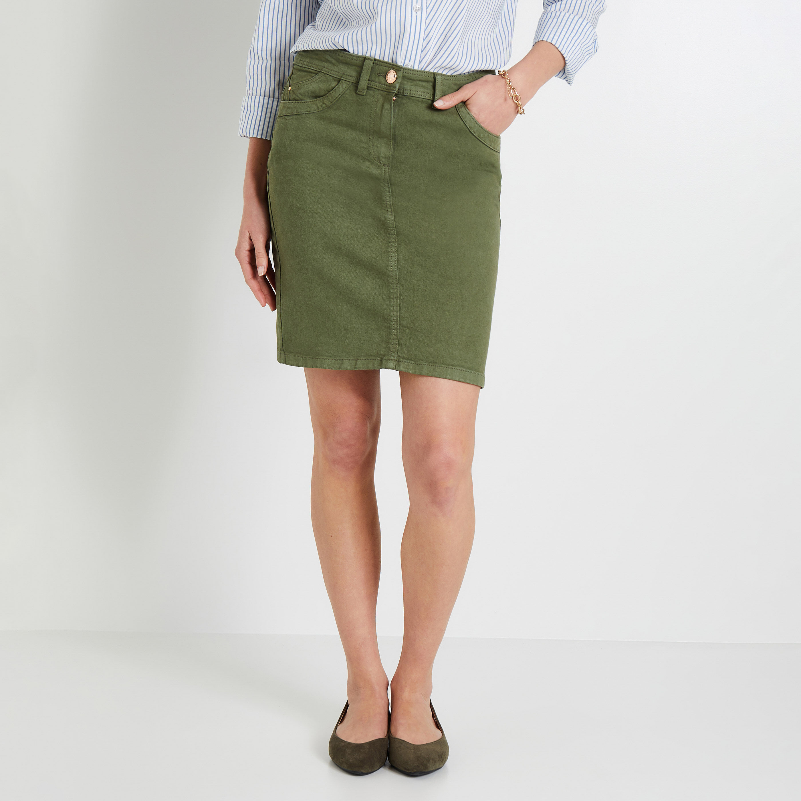 Jupe jean couleur shop