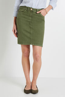 Jupe denim couleur femme