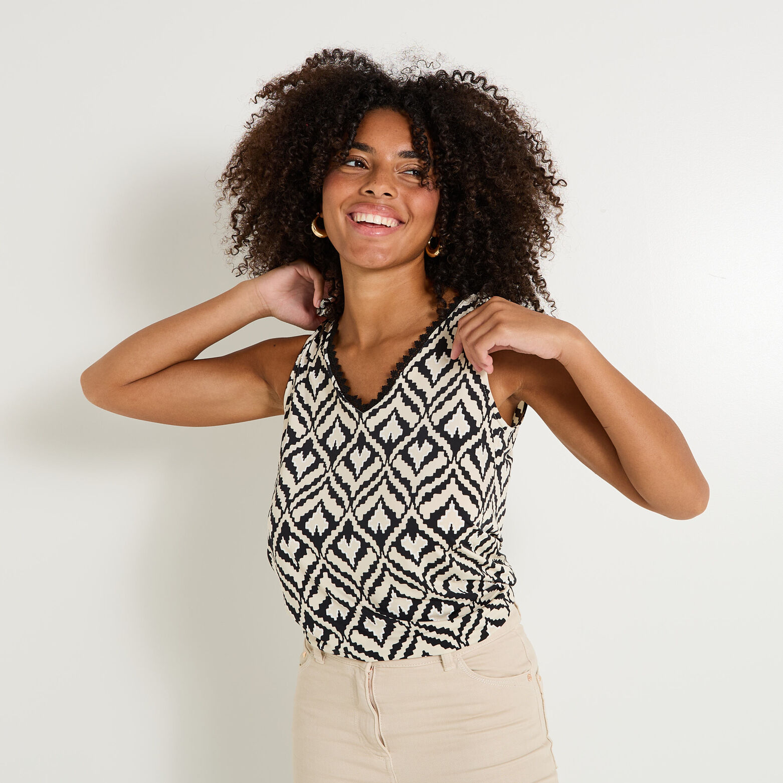 Débardeur maille fuide femme