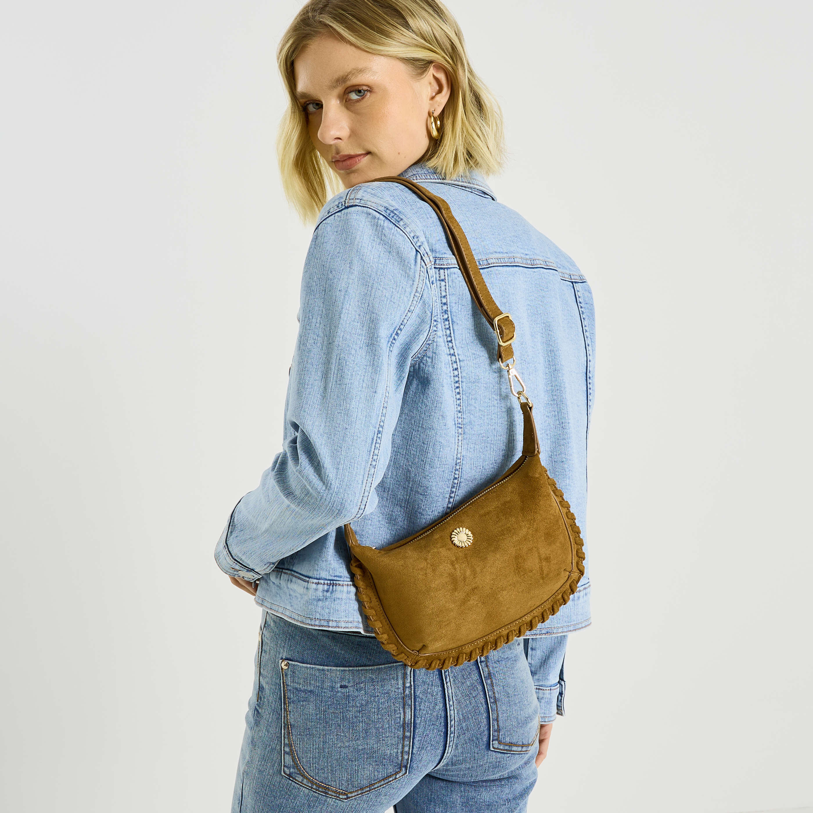 Petit sac bords tress&eacute;s femme