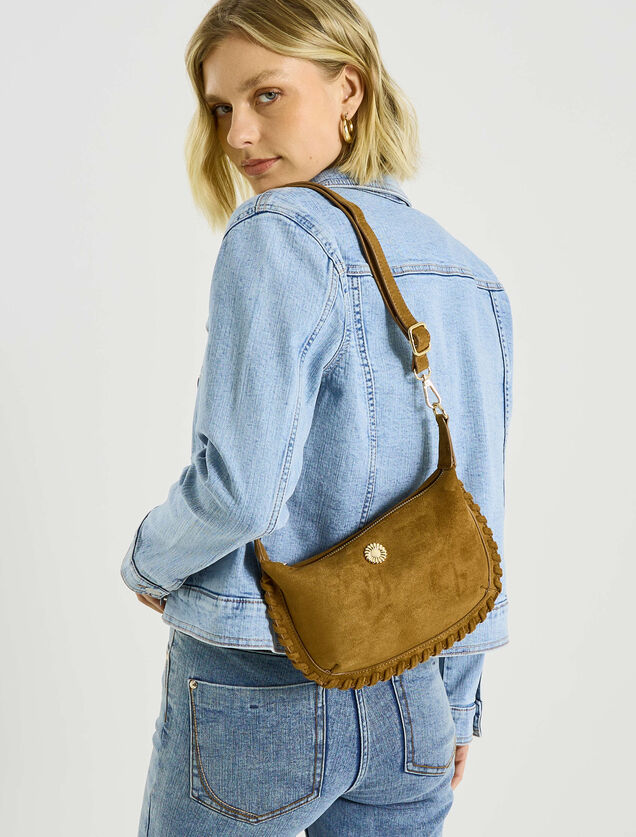Petit sac bords tress&eacute;s femme