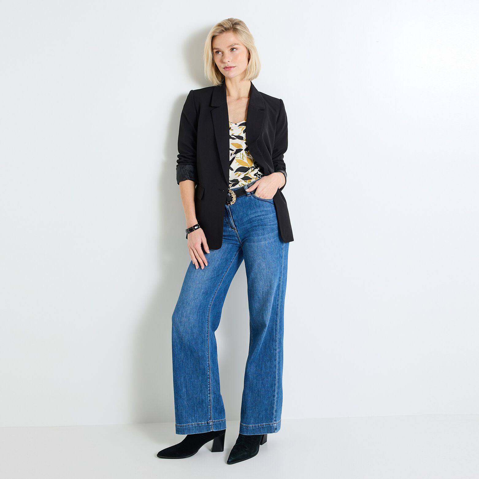 T-shirt col V femme