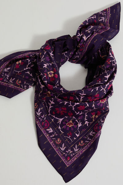 Foulard carré imprimé femme