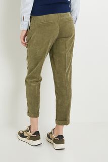 Pantalon velours à pinces femme
