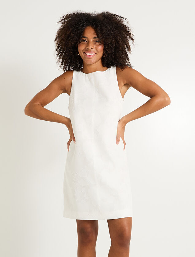 Robe courte habillée sans manches