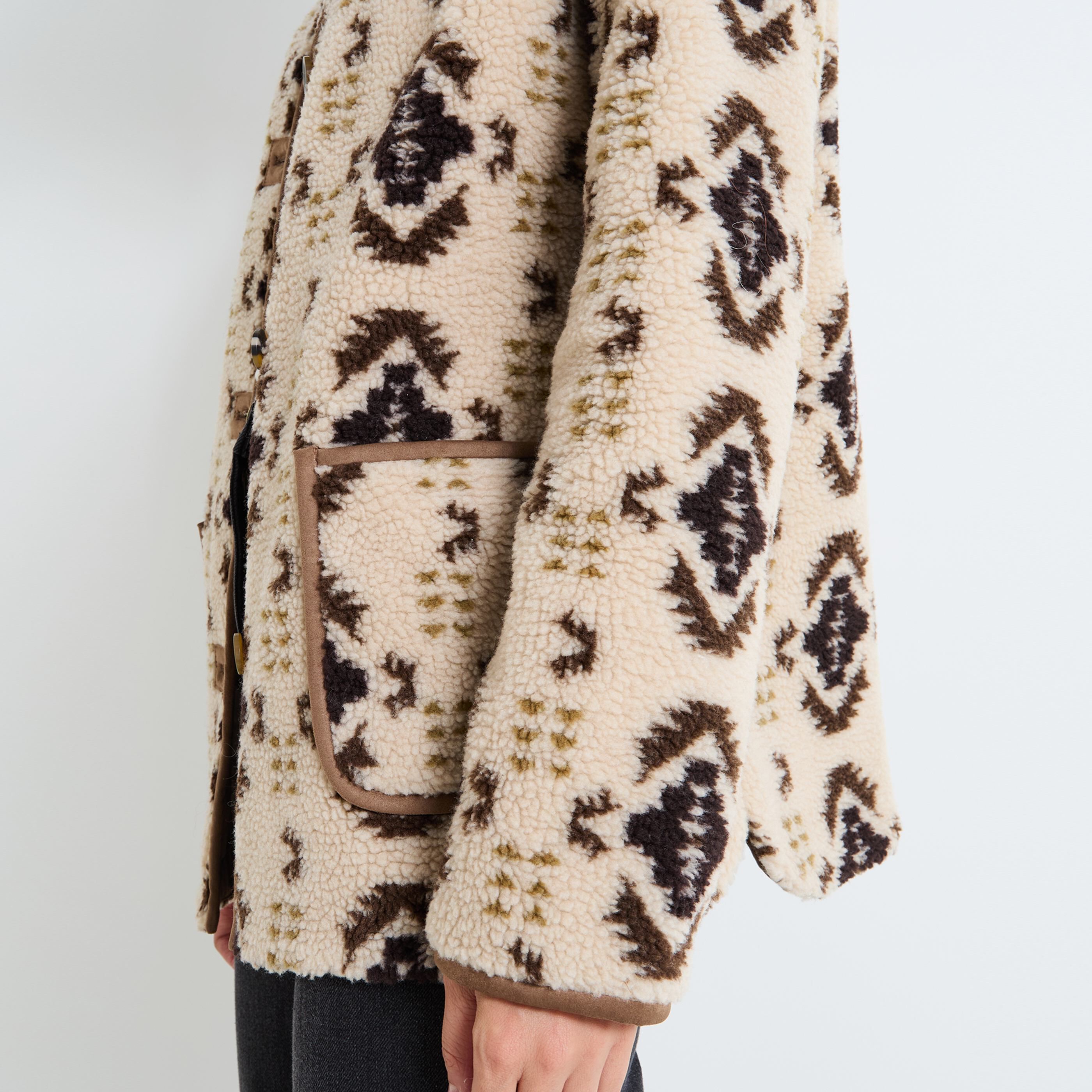 Manteau bouclette femme