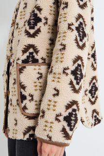 Manteau bouclette femme