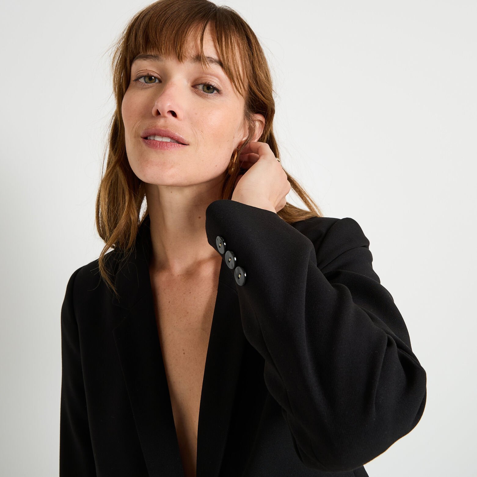 Blazer col tailleur femme