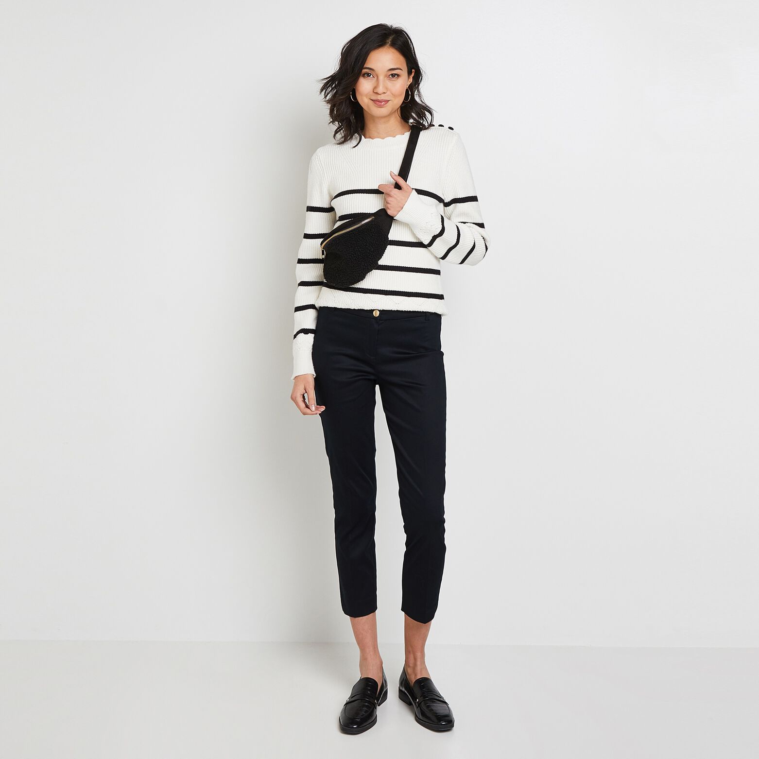 Pantalon raccourci femme
