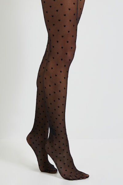 Collant semi opaque fantaisie femme
