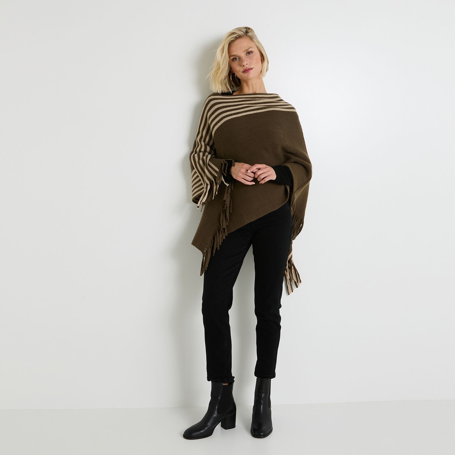 Poncho femme