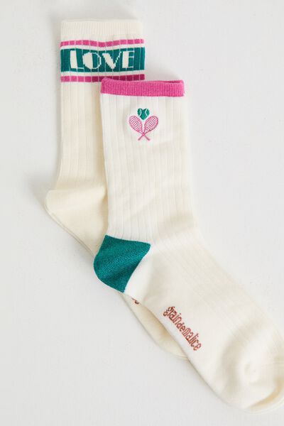 Lot de 2 paires de chaussettes femme
