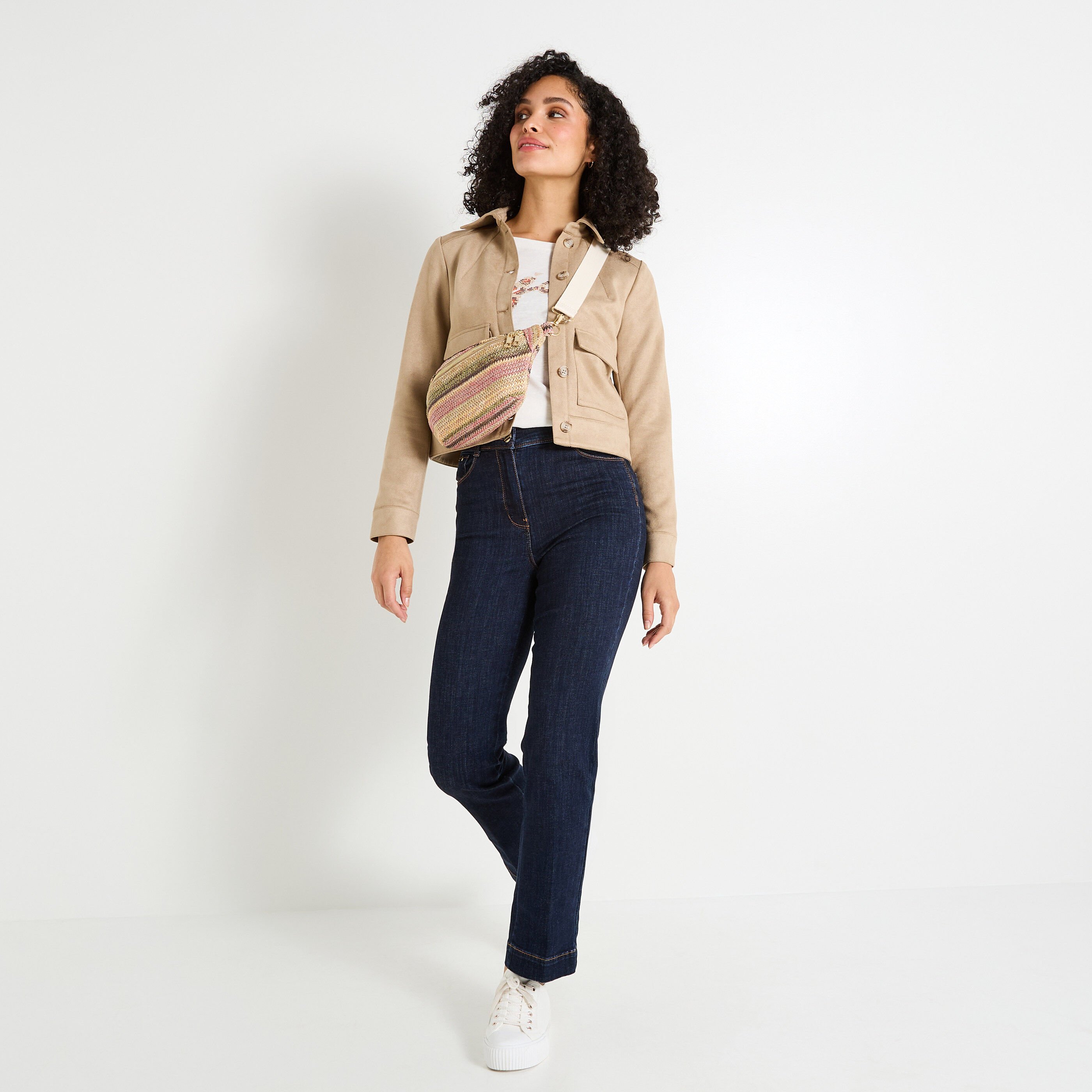 Blouson en su&eacute;dine femme