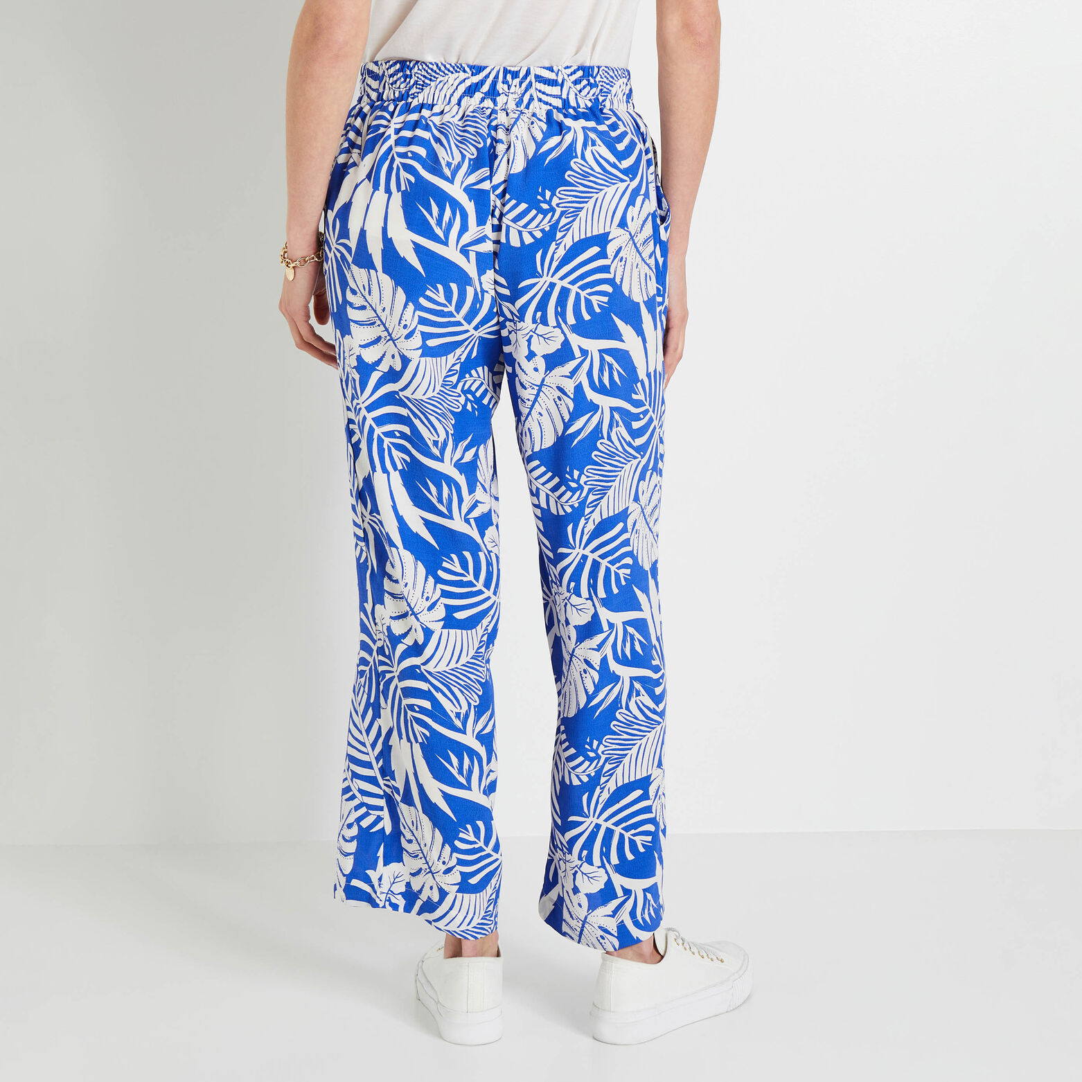 Pantalon fluide imprimé femme