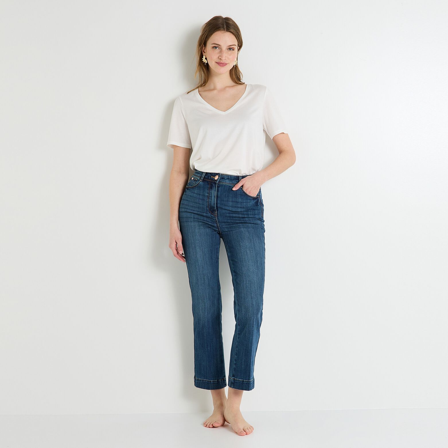 Jean raccourci TROPEZ R02 femme