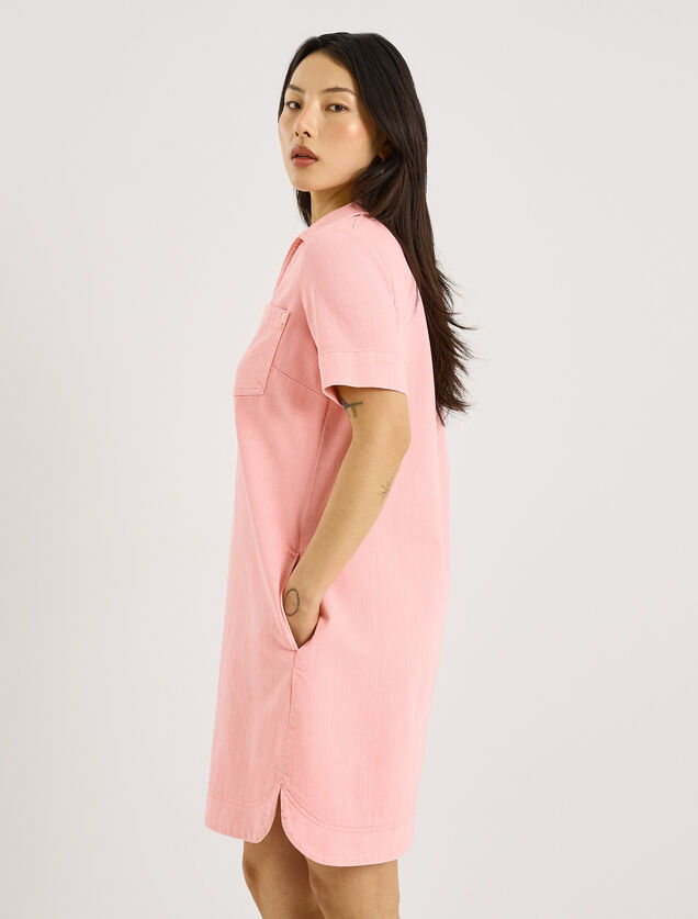 Robe courte en jean avec poches