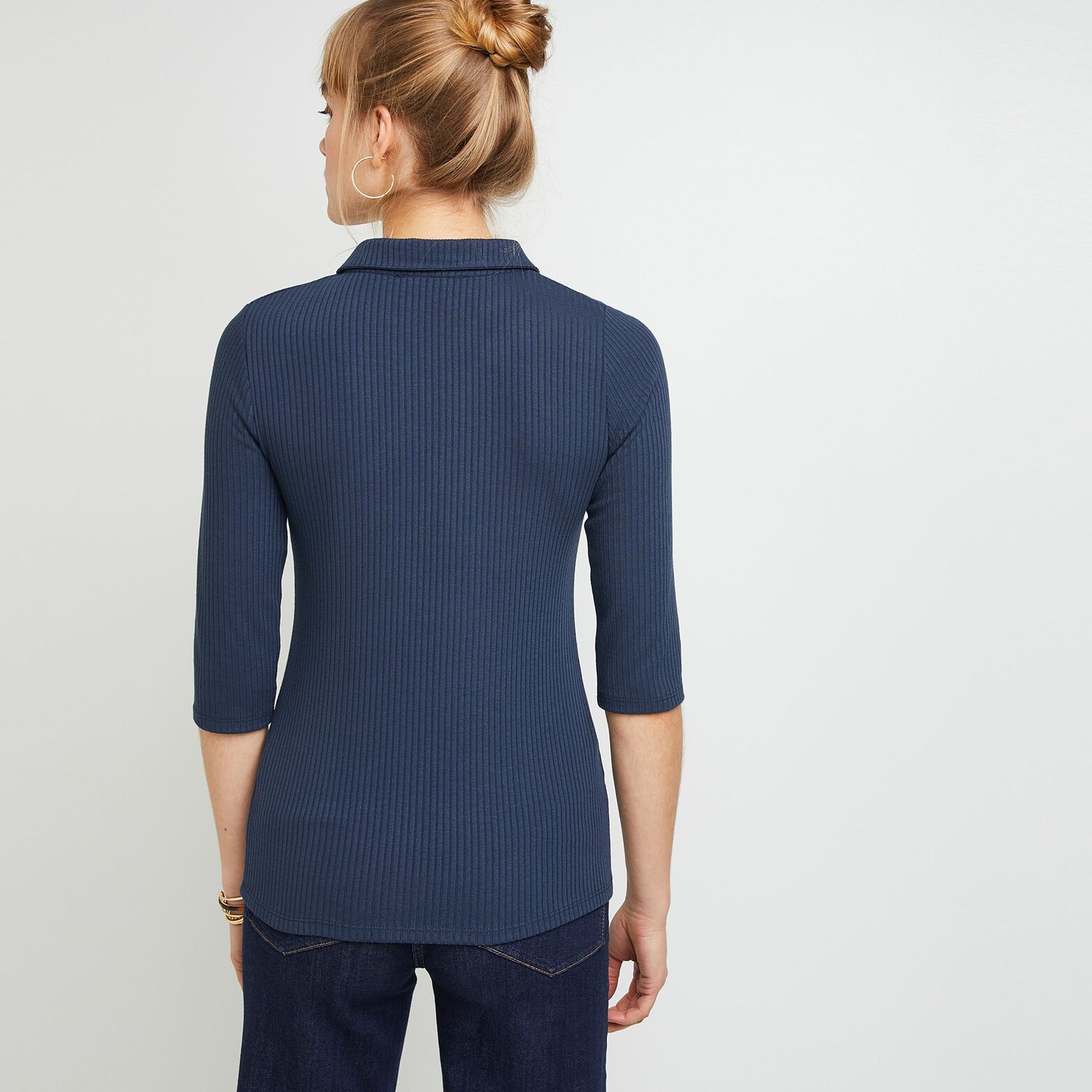 Polo manches 3/4 femme
