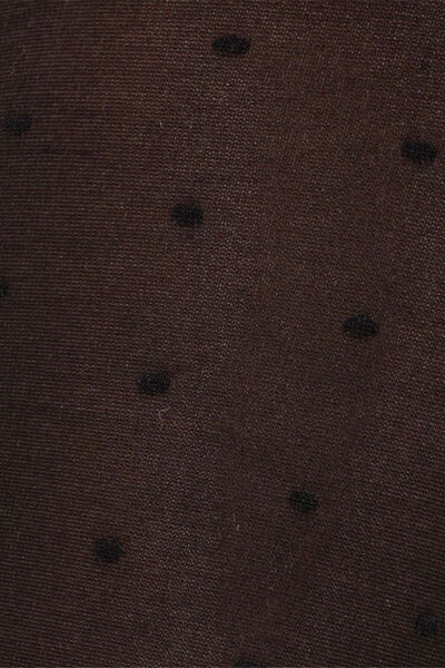Collant voile à pois