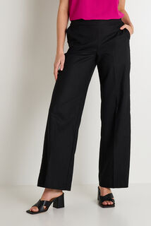 Pantalon large en lin mélangé femme