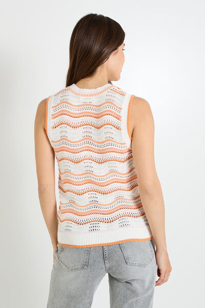 Pull sans manches femme