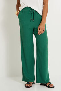 Pantalon en crépon femme