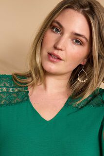 Robe col V femme