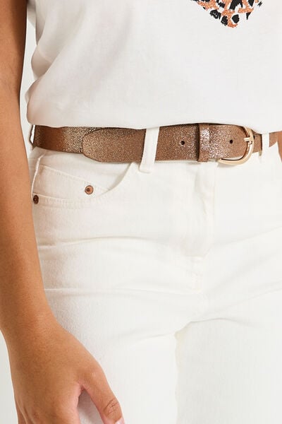 Ceinture croûte de cuir femme