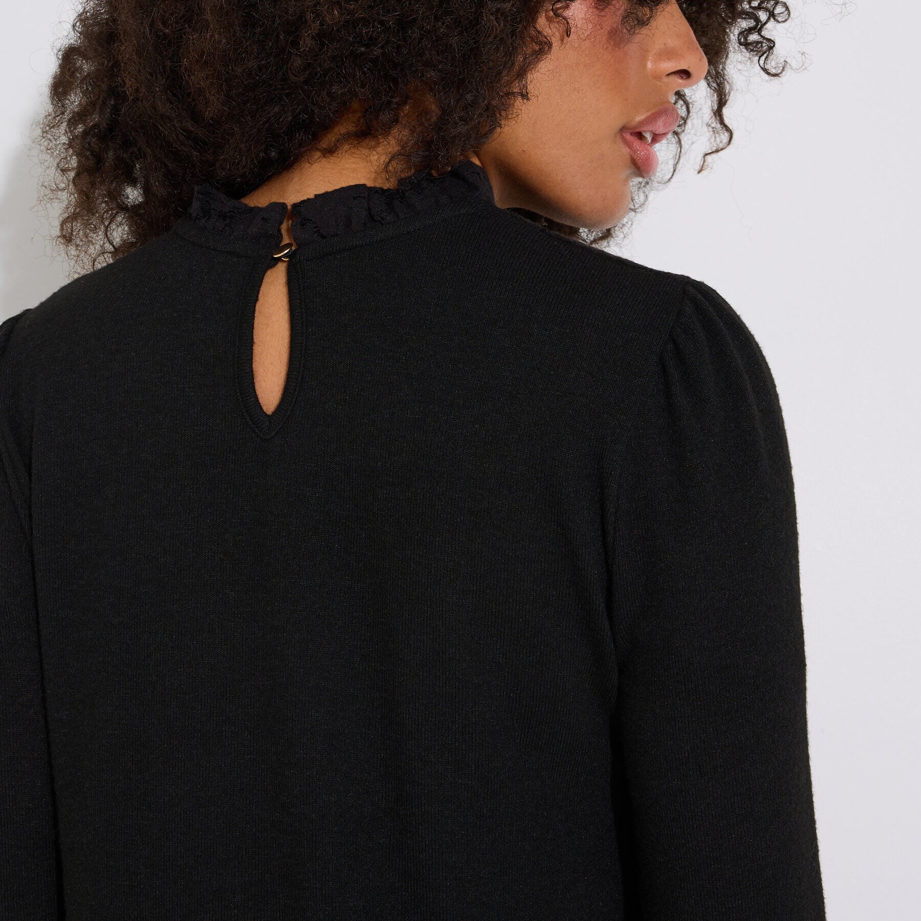 T-shirt col victorien femme