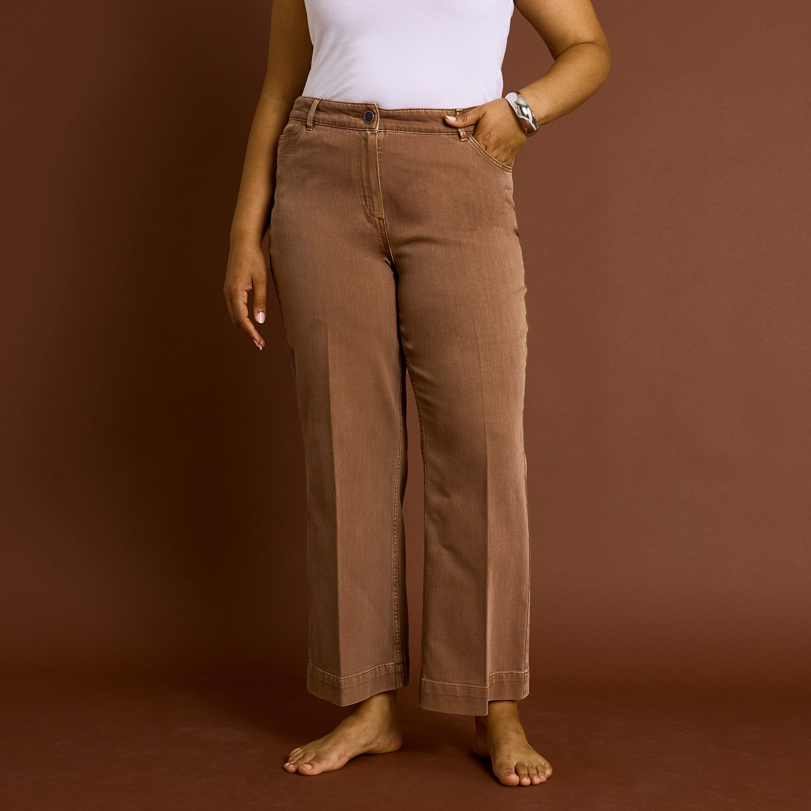 Jean flare raccourci KANSAS RF02 femme
