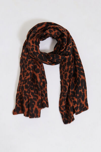 Echarpe motif jaguar femme