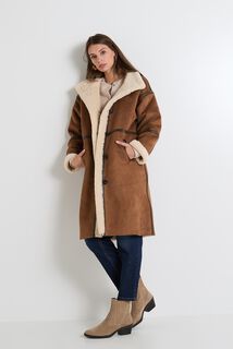 Manteau col montant femme