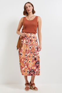 Jupe longue satin femme