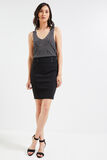 Débardeur maille cotelée lurex