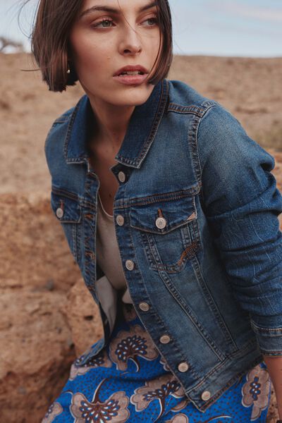 Veste en jean femme