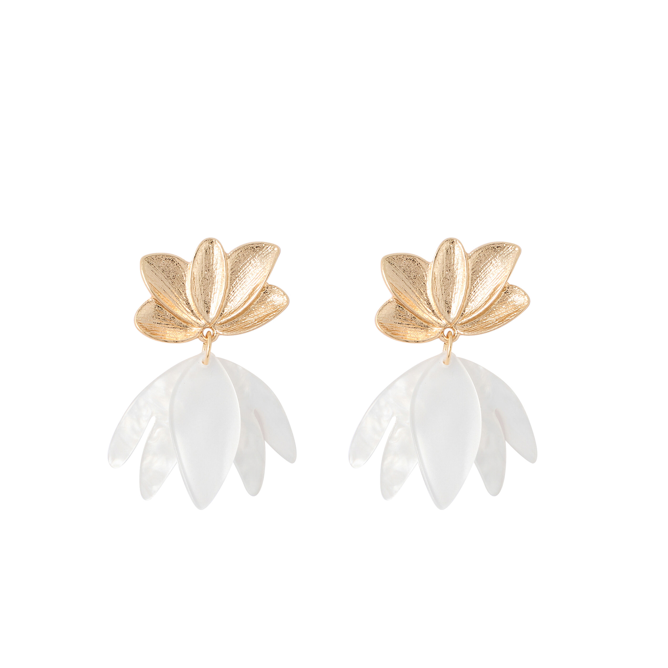 Boucles d'oreilles p&eacute;tales femme