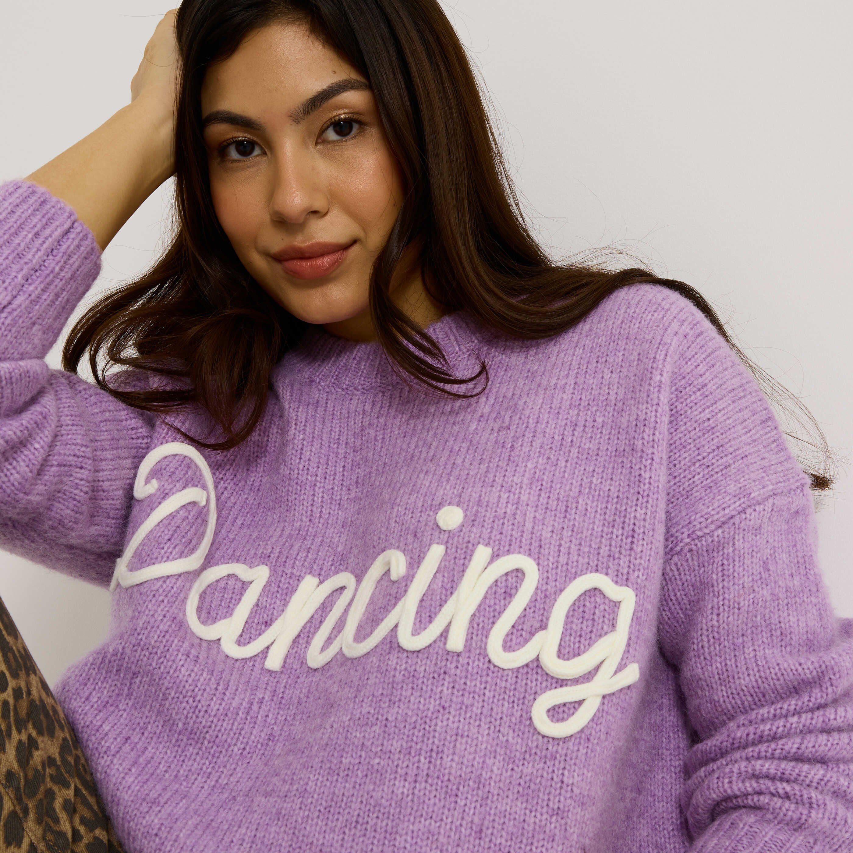 Pull loose message femme